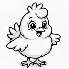 Fototapeta premium Cute Cartoon Chick