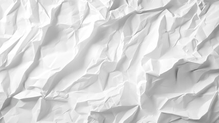 Obraz premium Crumpled White Paper Texture Background.generative ai
