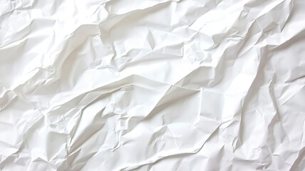 Obraz premium Crumpled White Paper Texture Background.generative ai