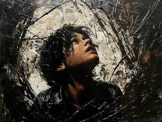 Intense Portrait: A Moment of Reflection and Hope