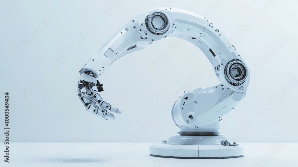 Poster a robotic arm designed for precision tasks in industrial automation.