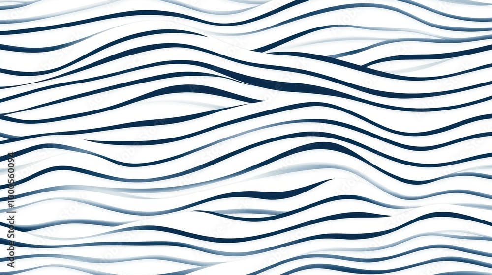 Poster sleek, thin line waves create a modern abstract pattern, perfect for backgrounds or graphic design p
