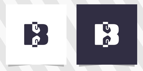 letter b with boxing logo design vector © euforia
