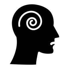 Mental Health icon on glyph style