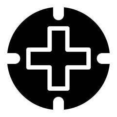 Mental Health icon on glyph style