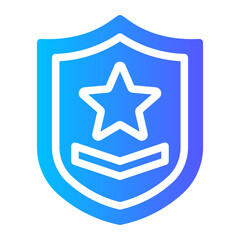 army badge gradient icon
