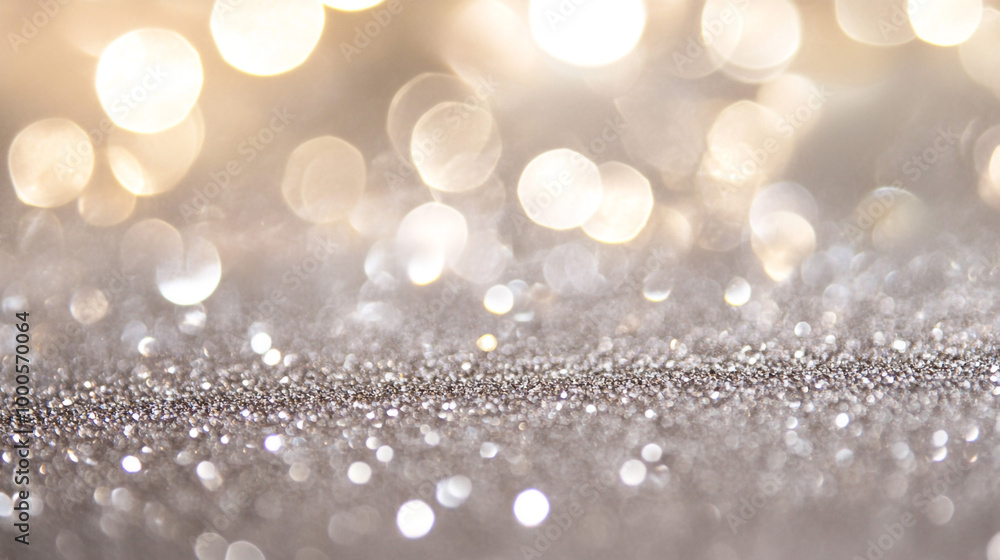Poster abstract background of glitter vintage lights. glittering abstract bokeh background with soft light