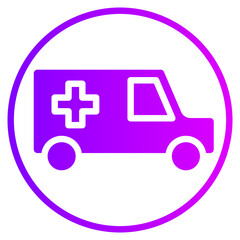 ambulance gradient icon