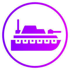 battleship gradient icon