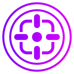 Fototapeta premium target gradient icon