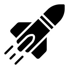 rocket glyph icon