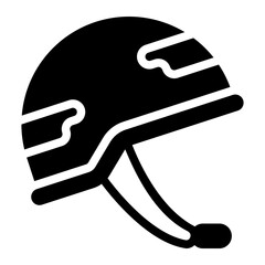helmet glyph icon