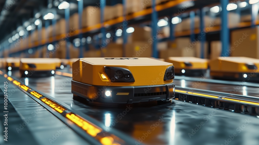 Poster automated robotics in modern packaging systems