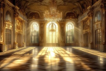 Baroque palace grand hall