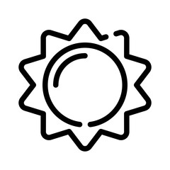Sun line icon