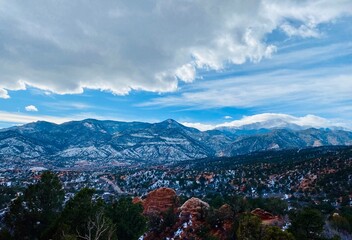 view of the mountains