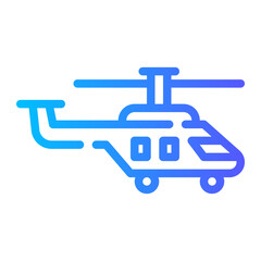 helicopter gradient icon