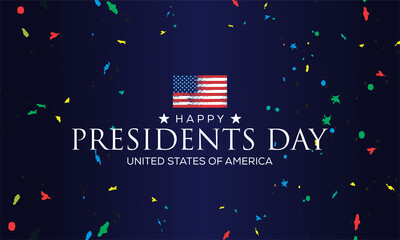 happy president day vektor background  banner for social media post 