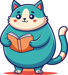 A Chubby Cat Vector Stock Illustrations