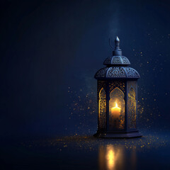 Fototapeta premium Lantern Fanus Muslim feast of the holy month of Ramadan Kareem Background