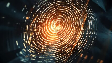 Abstract concept fingerprint vortex - Powered by Adobe