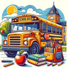 back to school illustration 