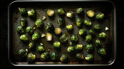 Roasted Brussels Sprouts with Garlic and Olive Oil