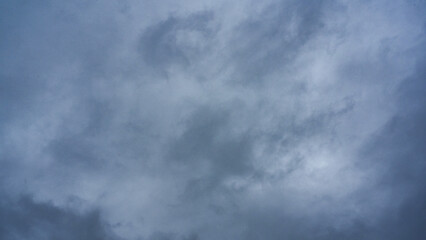 Gray rain clouds or storm clouds timelapse