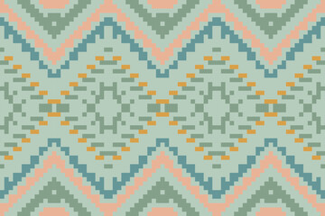 Pillow Traditional Dress Patternfolk Embroidery, Aztec Geometric Ornament Print. Design for Carpet, Wallpaper, Clothing, Wrapping, Fabric