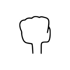 握り拳の左手のアイコン