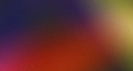 Red green blue noisy color gradient background, grainy texture effect, poster banner header backdrop design