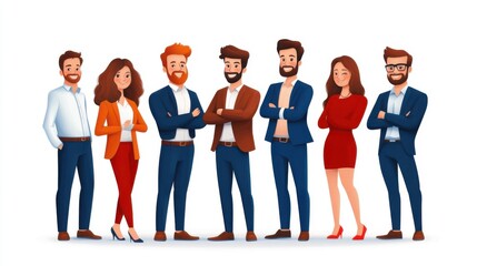 Obraz premium Diverse Team of Professionals in Corporate Setting