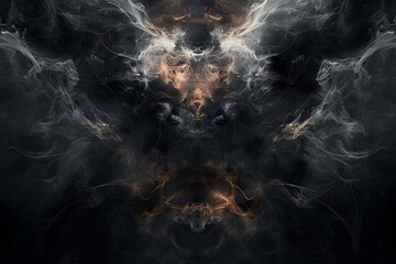 Abstract Smoke Design with Symmetrical Patterns