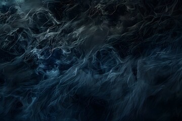 Abstract Smoke Swirls in a Dark Background