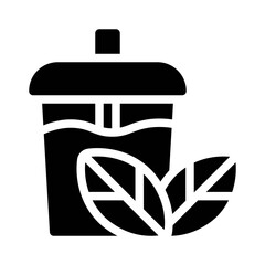 Iced Tea glyph icon