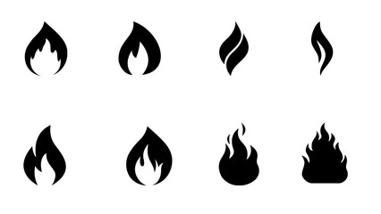 set of fire flames