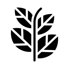 Tea Leaves glyph icon