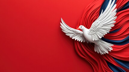 Obraz premium Dove Symbolizing Independence and Tradition