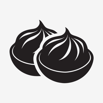 recommend clip art: Dumplings Silhouette Vector - Printable Graphic Design