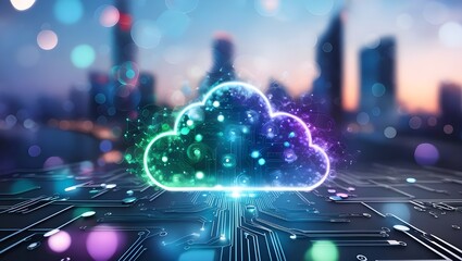 IoT, Internet of Things, Data Transfer, Cloud Computing, and Smart City Concept, Cloud
