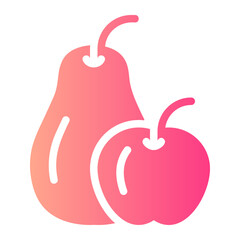 fruits gradient icon