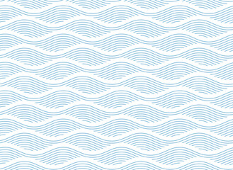 Seamless background pattern with waves