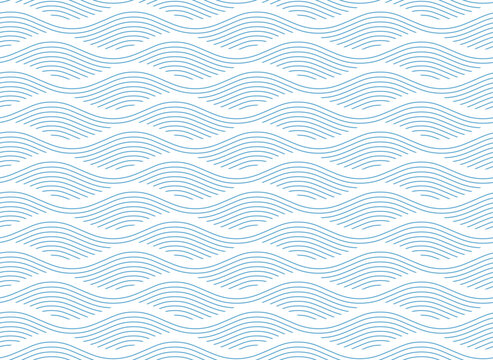 Seamless background pattern with waves
