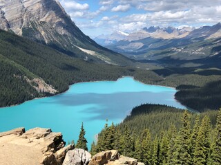 lake in the mountains - Lake Louise in Banff