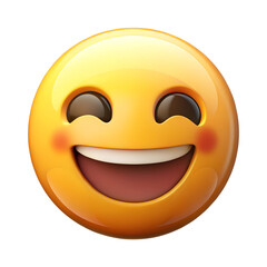 Fototapeta premium Emoji element isolated on a white background