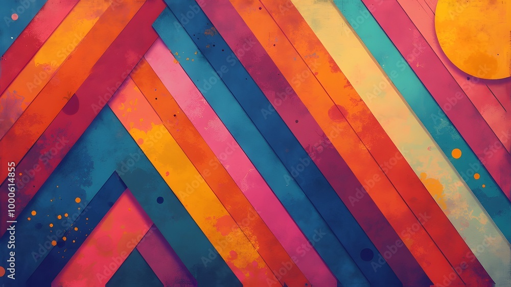 Poster abstract colorful grunge background with space for your text generated by ai