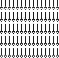 Long lines and dots form repeating arrows pointing downwards.