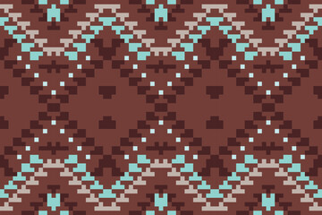 Geometry Shapes Traditional Indian Melodic Patternfolk Embroidery, Aztec Geometric Ornament Print. Design for Carpet, Wallpaper, Clothing, Wrapping, Fabric