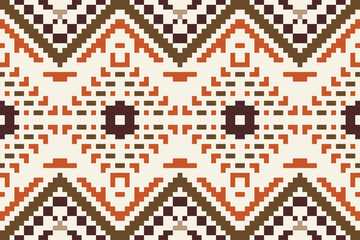 Handicraft Ethnic Pattern Sweaterfolk Embroidery, Aztec Geometric Ornament Print. Design for Carpet, Wallpaper, Clothing, Wrapping, Fabric