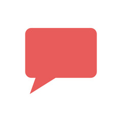 Chat bubble icon. Speech bubble icon. Chat symbol. Flat design style eps10. Design illustration element with comic design themes, clouds and speech bubbles